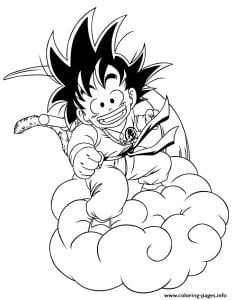 Son Goku ausmalbilder 07