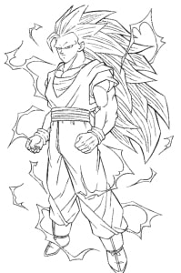 Son Goku ausmalbilder 10