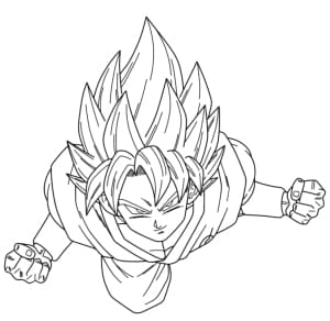 Son Goku ausmalbilder 12