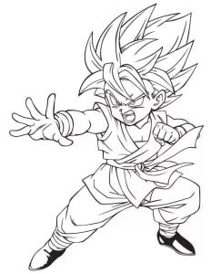 Son Goku ausmalbilder 20