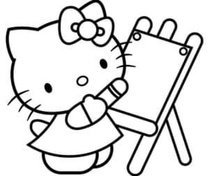Hello Kitty ausmalbilder 05