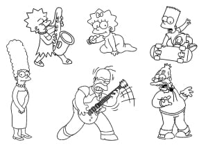 Simpsons ausmalbilder 10