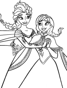 Anna und Elsa ausmalbilder 17