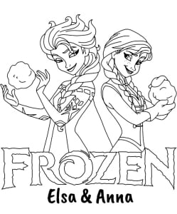 Anna und Elsa ausmalbilder 20