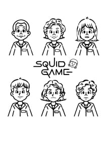 Squid game ausmalbilder 12