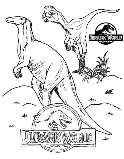 Jurassic World ausmalbilder 07