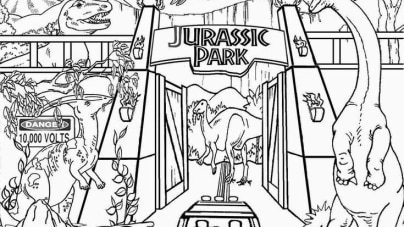 Jurassic World ausmalbilder 17