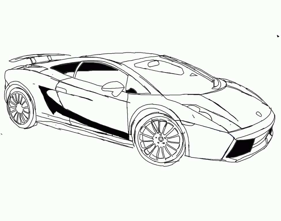 Lamborghini 01 ausmalbild