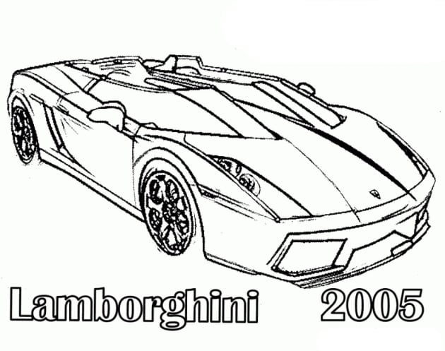 Lamborghini 03 ausmalbild