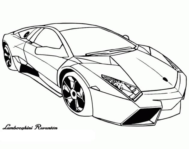Lamborghini 05 ausmalbild