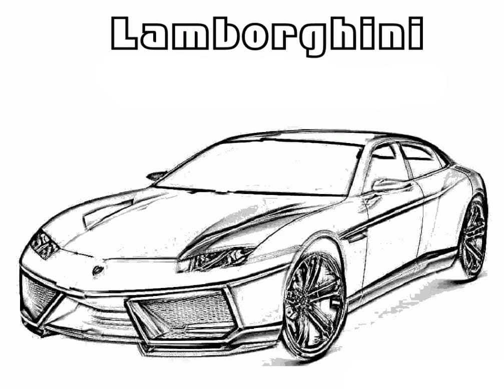 Lamborghini 11 ausmalbild