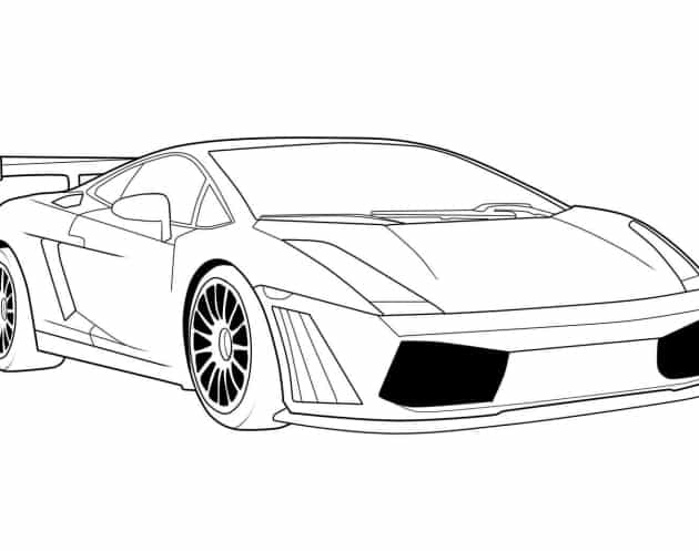 Lamborghini 12 ausmalbild