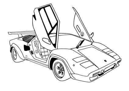 Lamborghini 13 ausmalbild