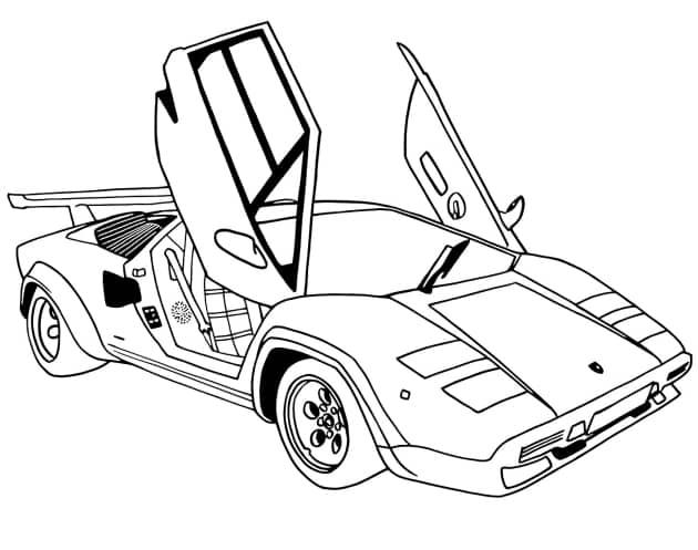 Lamborghini 13 ausmalbild