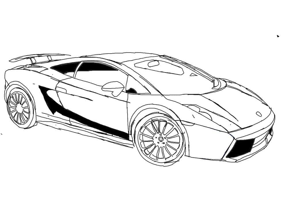Lamborghini 17 ausmalbild
