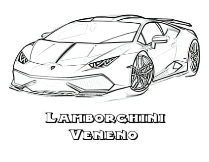 Lamborghini 18 ausmalbild