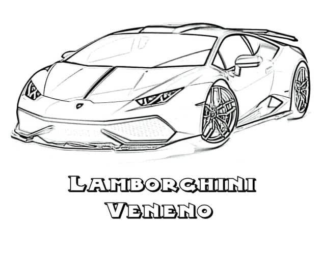 Lamborghini 18 ausmalbild