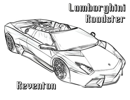 Lamborghini 19 ausmalbild