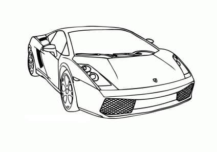 Lamborghini 20 ausmalbild