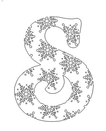 Schneeflocken 09 Ausmalbilder