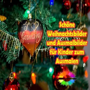 Schöne Weihnachtsbilder und Ausmalbilder für Kinder zum Ausmalen