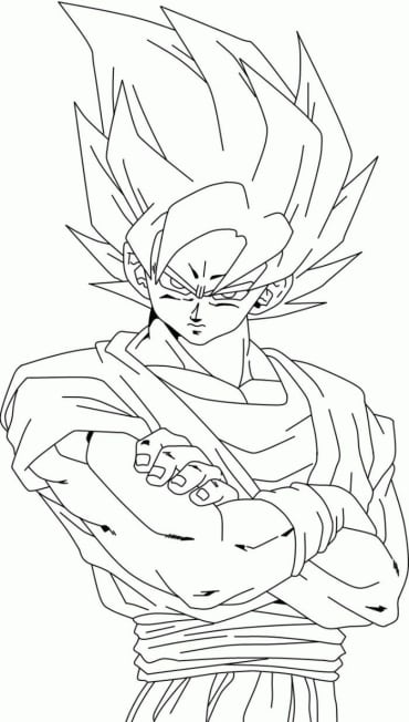 Coloring Pages Dragon Ball Characters Free (Latest)