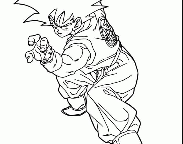 Son Goku ausmalbilder 09