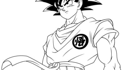 Son Goku ausmalbilder 17