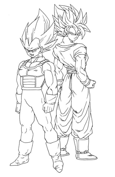 Son Goku Free printable Ultra Instinct coloring pages