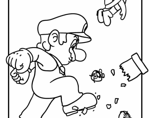 Super Mario ausmalbilder 08