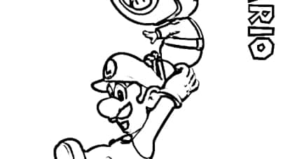 Super Mario ausmalbilder 13