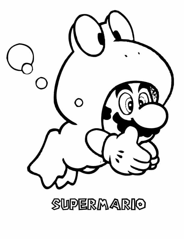 Super Mario ausmalbilder 14