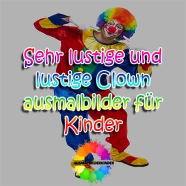 Clown ausmalbilder für Kinder