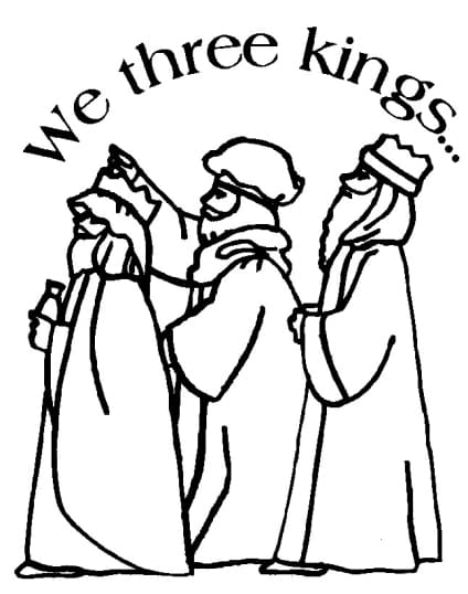Heilige drei Könige ausmalbilder 01