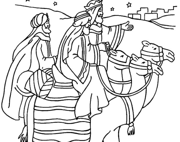 Heilige drei Könige ausmalbilder 06