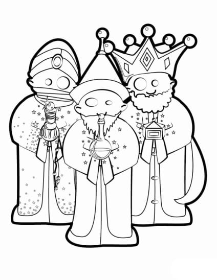 Heilige drei Könige ausmalbilder 13