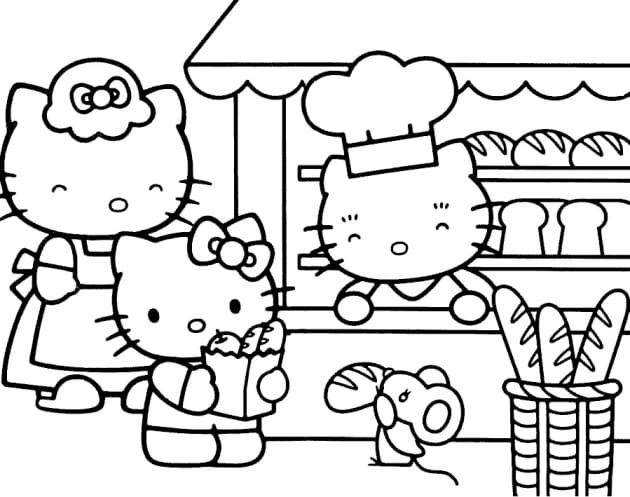 Hello Kitty ausmalbilder 12