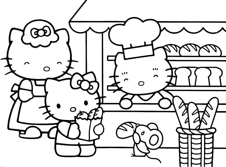 Hello Kitty ausmalbilder 12