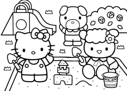 Hello Kitty ausmalbilder 15