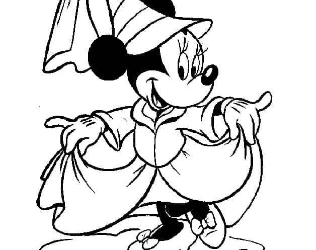 Minnie Mouse ausmalbilder 01