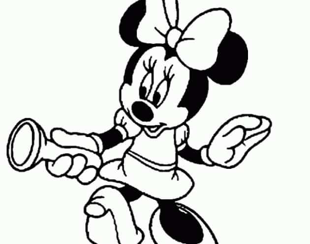 Minnie Mouse ausmalbilder 02