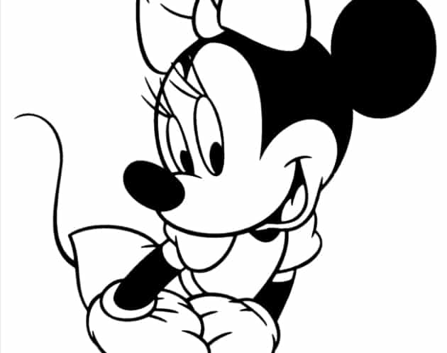 Minnie Mouse ausmalbilder 03