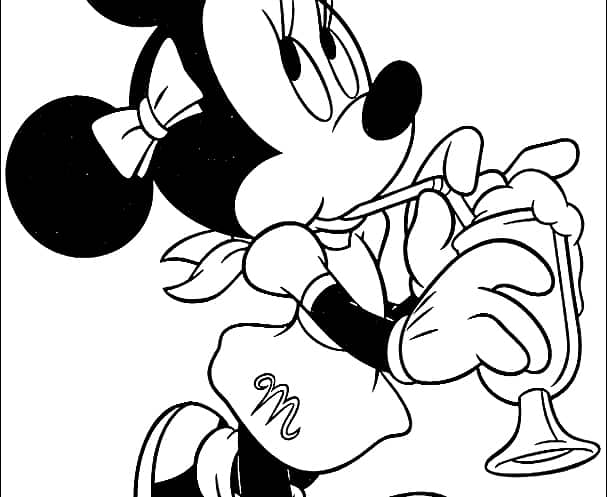 Minnie Mouse ausmalbilder 04