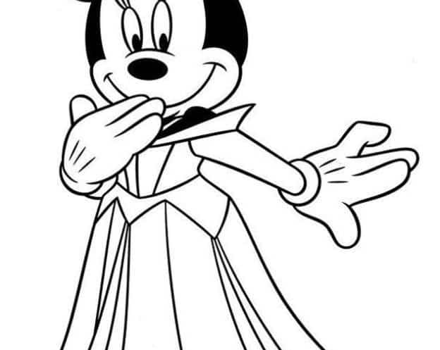 Minnie Mouse ausmalbilder 12
