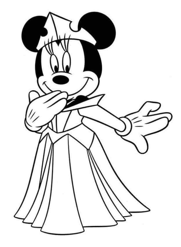 Minnie Mouse ausmalbilder 12