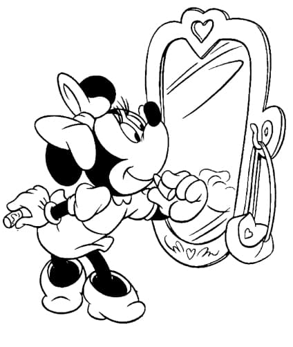 Minnie Mouse ausmalbilder 14