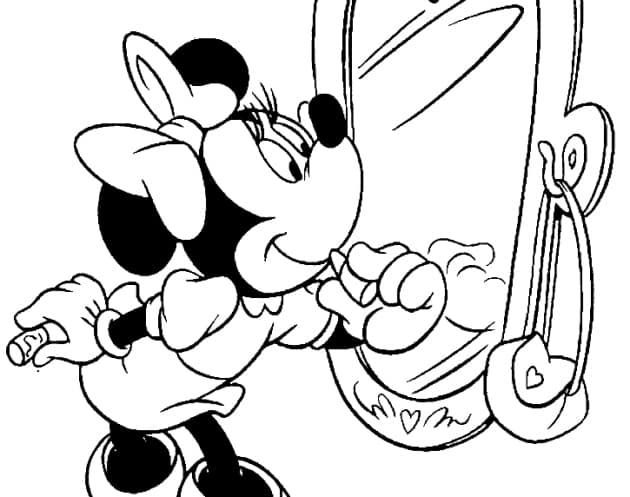 Minnie Mouse ausmalbilder 14