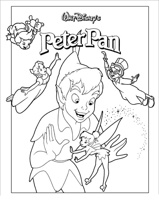 Peter Pan ausmalbilder 10