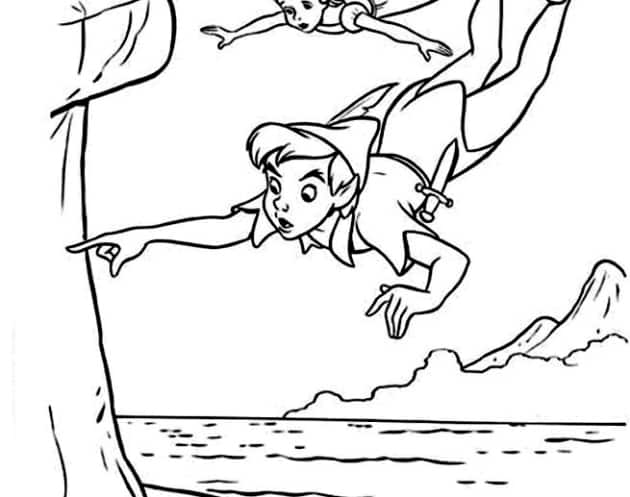 Peter Pan ausmalbilder 15