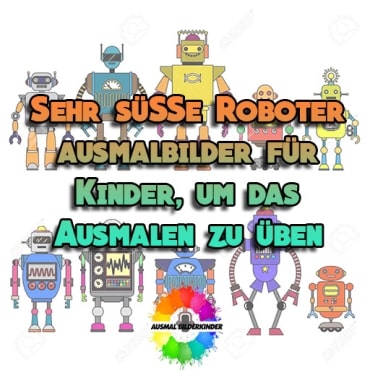 Roboter ausmalbilder für Kinder